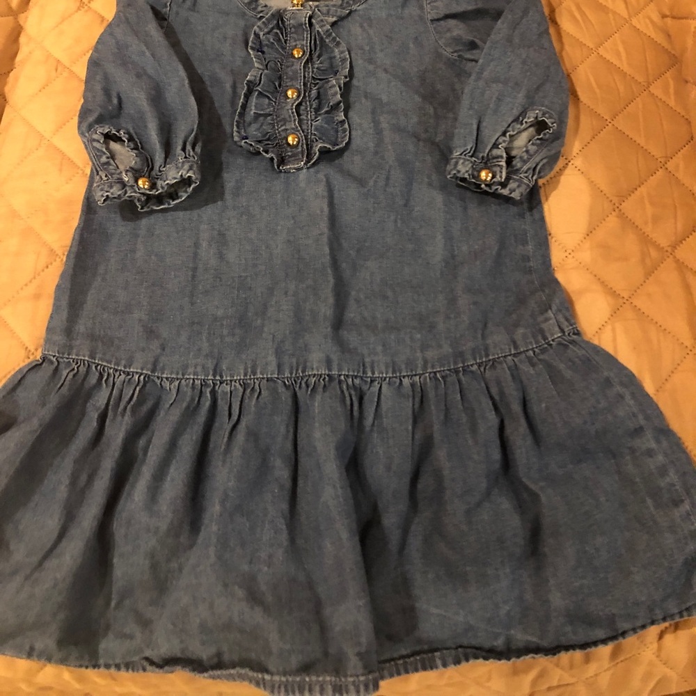 Gymboree Demin Ruffle Dress - Picture 2 of 4